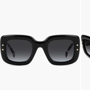 Carolina Herrera Black Square Sunglasses